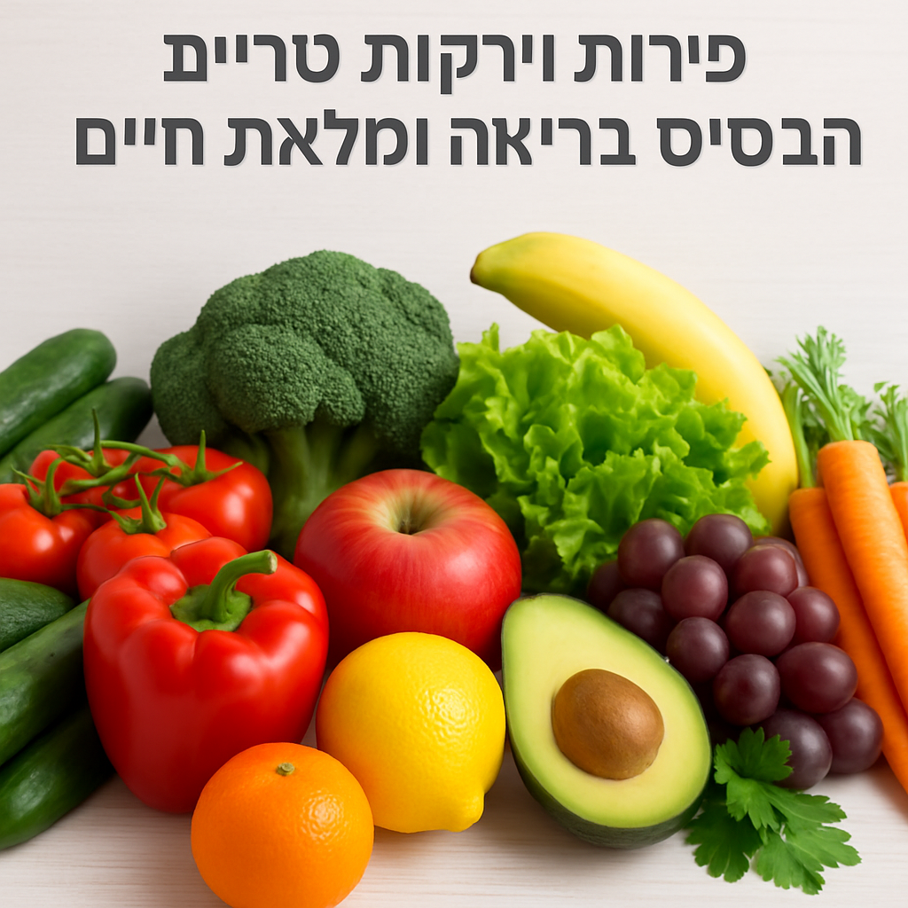 פירות וירקות טריים הבסיס לתזונ